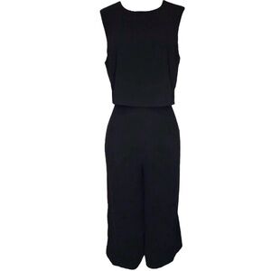 Lulus Glam-bition Sleeveless Black Midi Jumpsuit, Size Medium